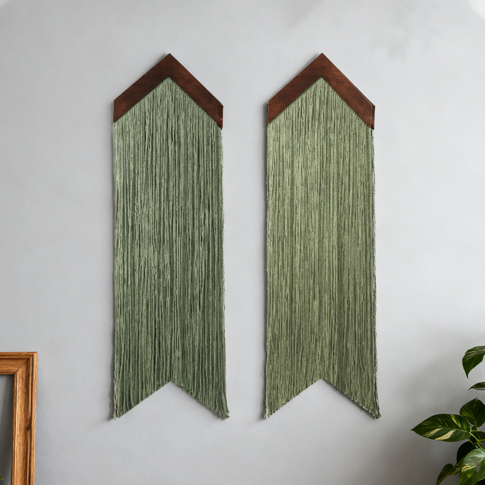 Macrame Wall Decor with Cloud Motif Kalsten