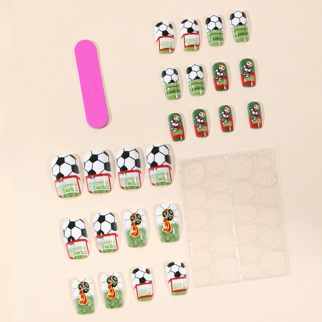 Soccer-Themed 3D Nail Art Extensions Kalsten