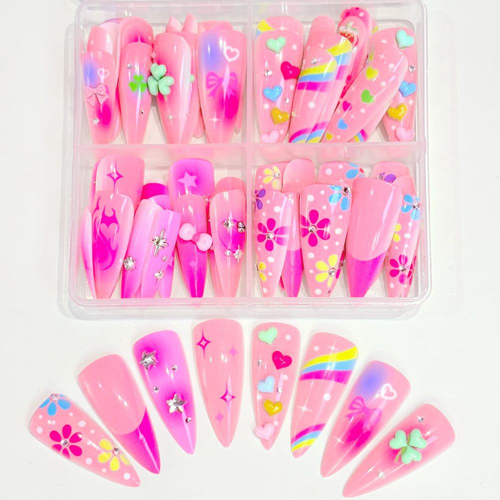 Playful Themed Press-On Nail Set Kalsten