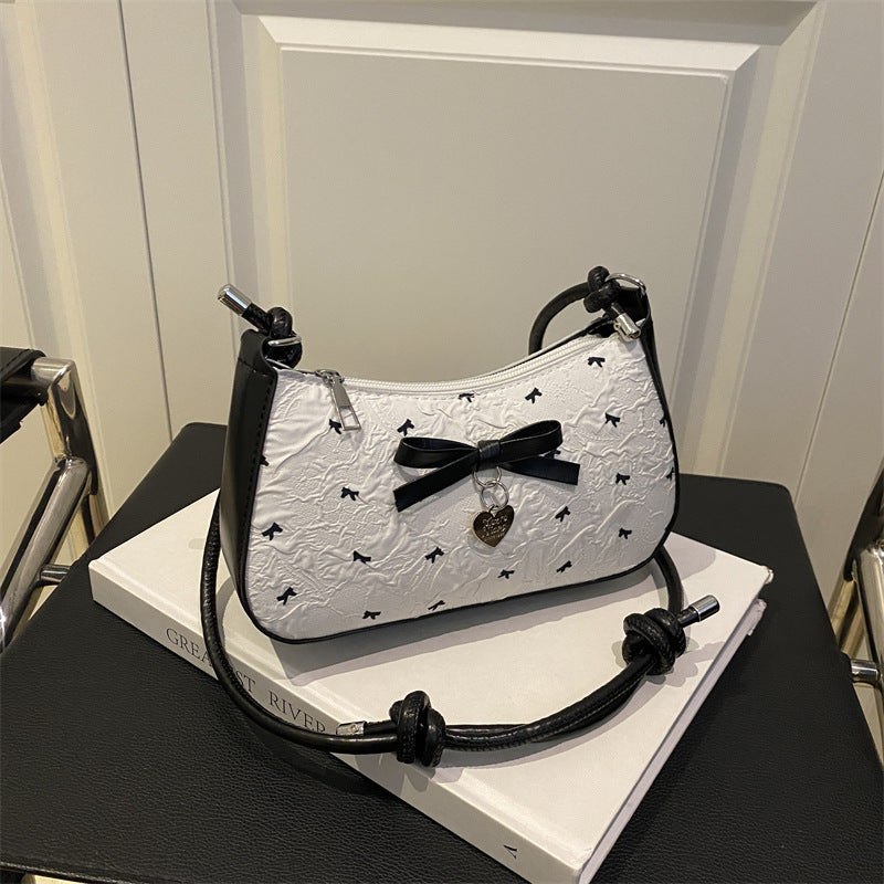 Charming Bow Detail Quilted Handbag Kalsten
