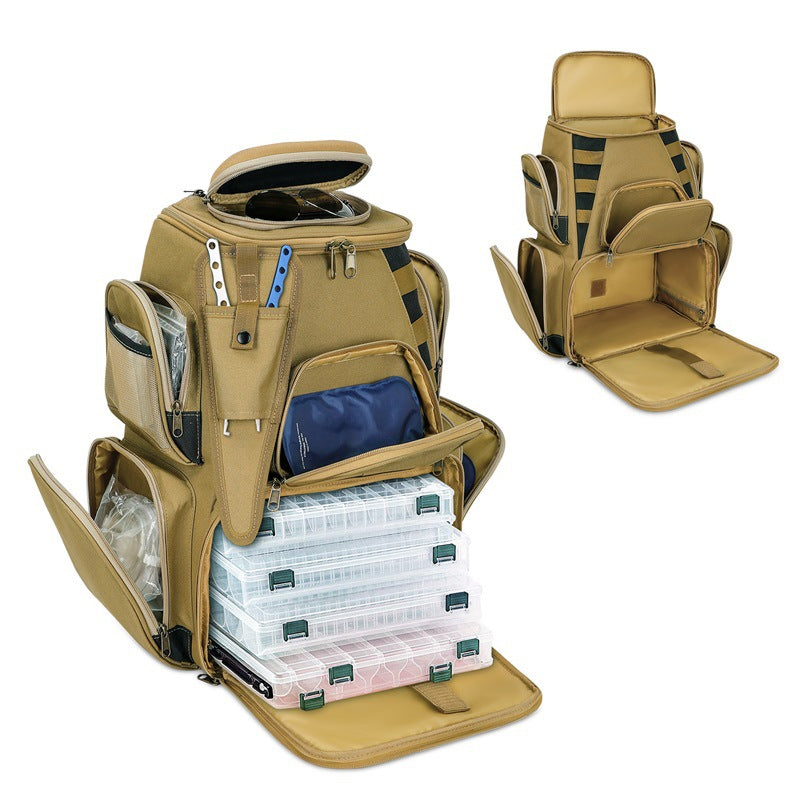 Multi-Compartment Fishing Tackle Backpack Kalsten
