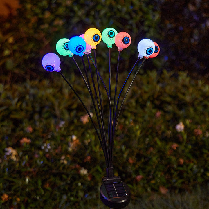 Creepy garden lights with eye motif Kalsten
