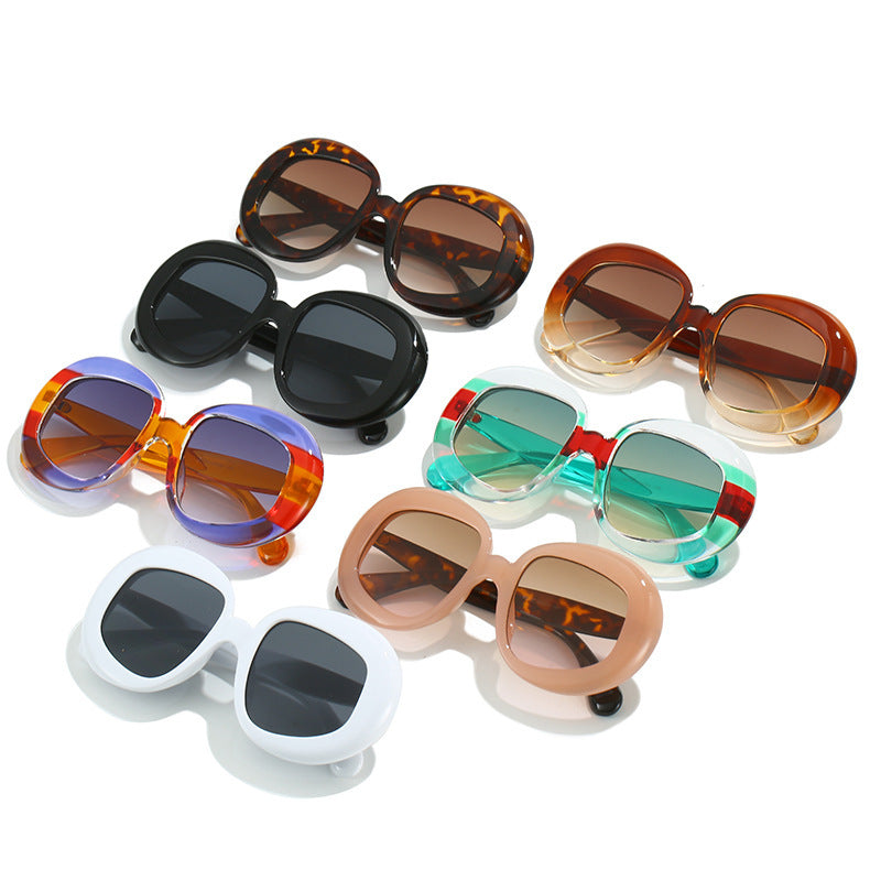 Vintage-Inspired Geometric Frame Sunglasses Kalsten