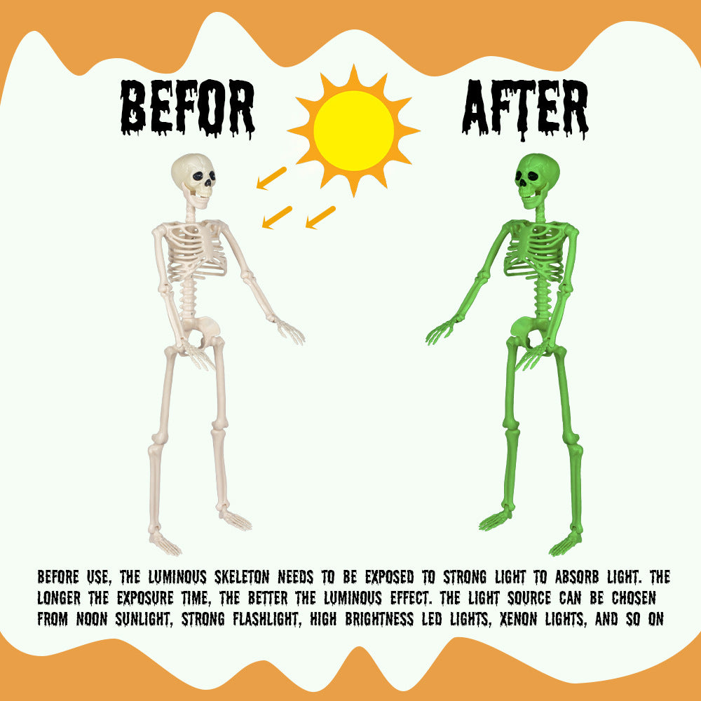 Glow-in-the-Dark Skeleton Decoration Kalsten