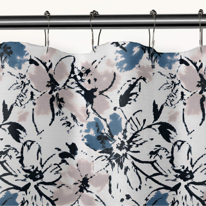 Artistic Floral Print Shower Curtain Kalsten
