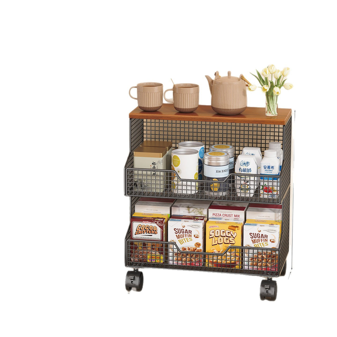 Multi-Tiered Rolling Kitchen Storage Rack Kalsten