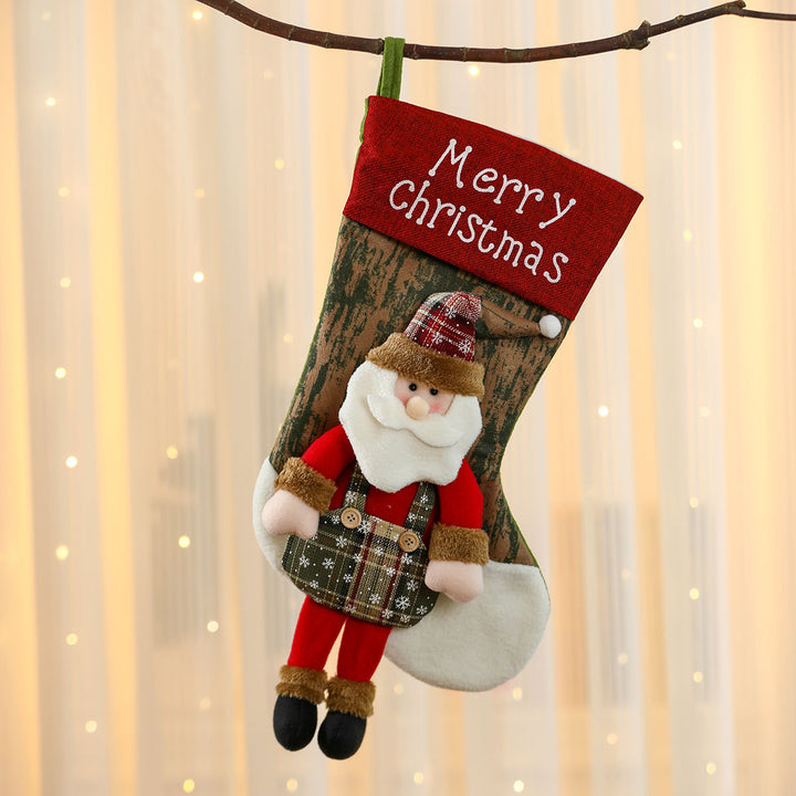 Plush Reindeer Christmas Stocking Kalsten