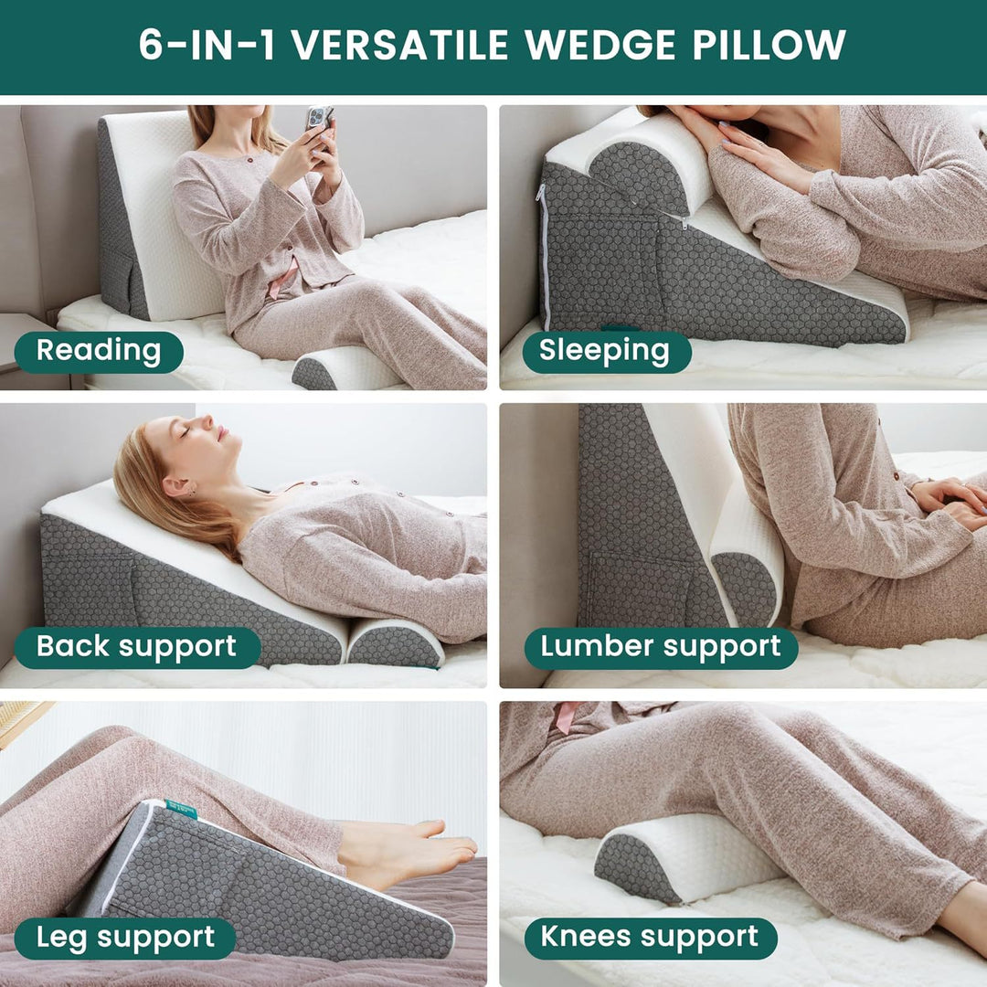 Therapeutic Adjustable Bed Wedge Pillow