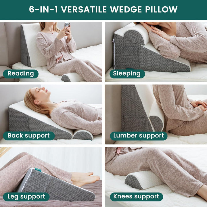 Therapeutic Adjustable Bed Wedge Pillow
