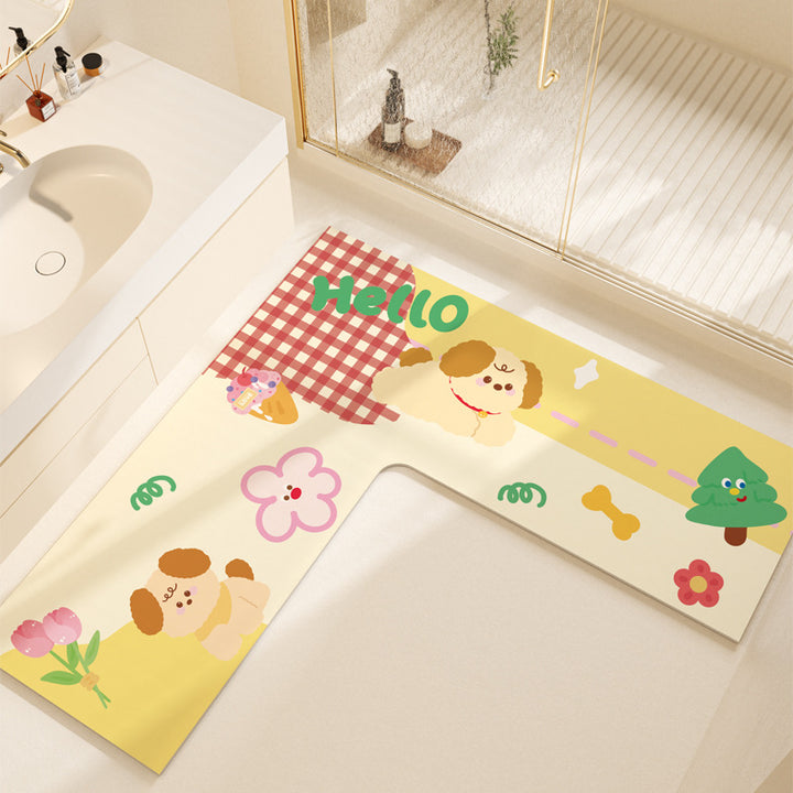 Non-Slip Colorful Bathroom Mat Kalsten