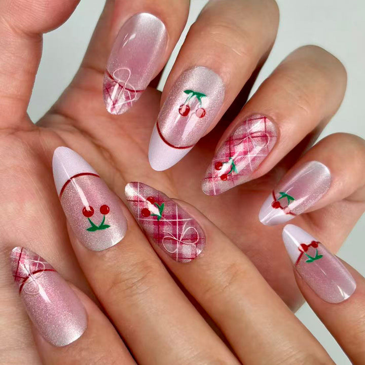Cherry Blossom Inspired Press-On Nail Set Kalsten