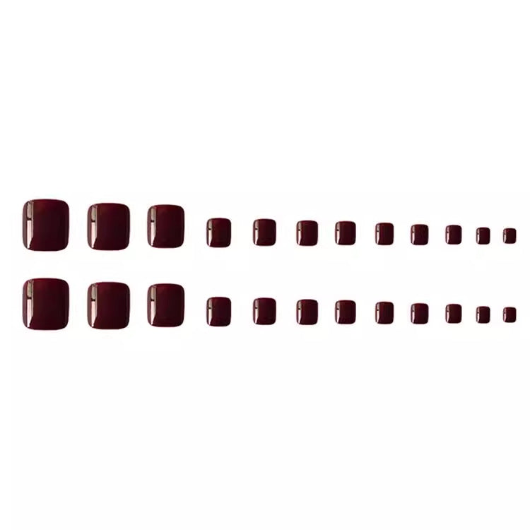Artificial nail set for pedicured toenails Kalsten
