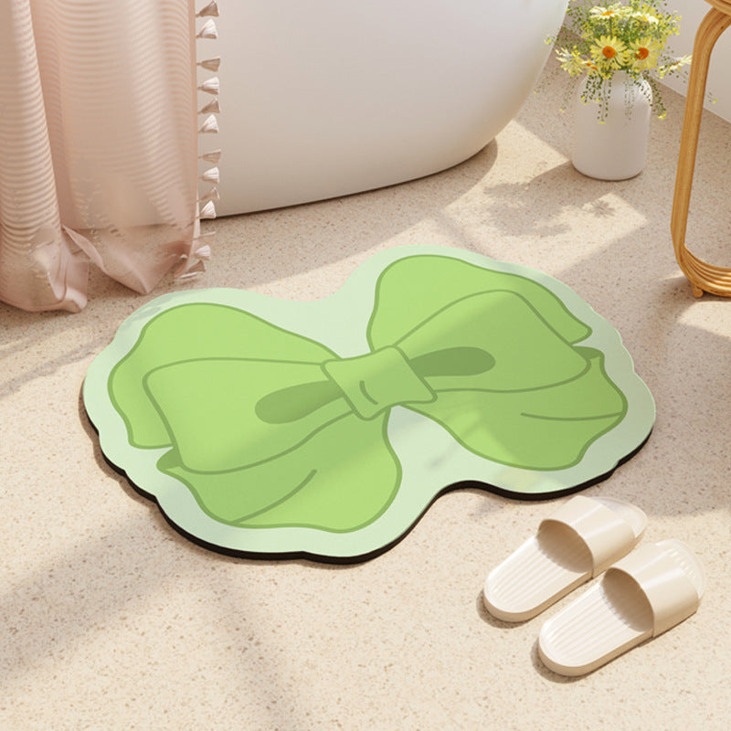 Decorative Bow-Shaped Bathroom Mat Kalsten