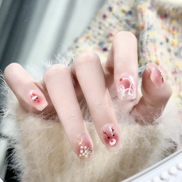 Festive Character Design Press-On Nail Set Kalsten