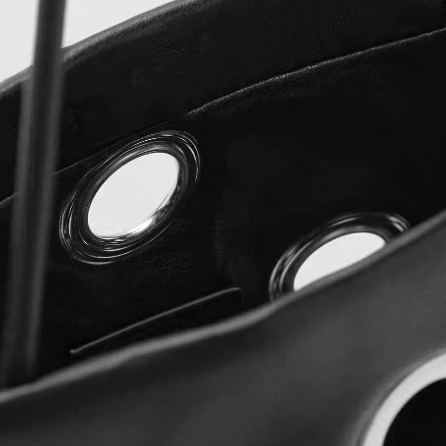 Modern Grommet-Detail Tote Bag