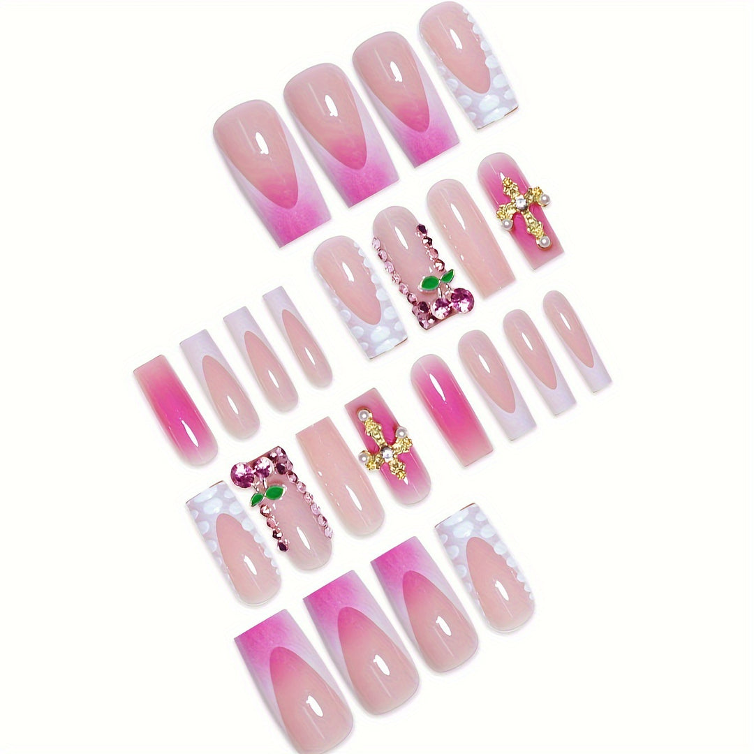 Ornate Decorative Press-On Nail Set Kalsten
