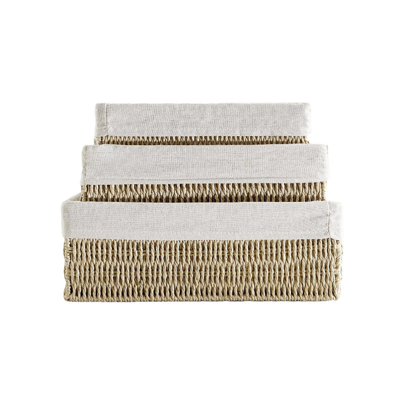 Natural storage basket with removable lining Kalsten