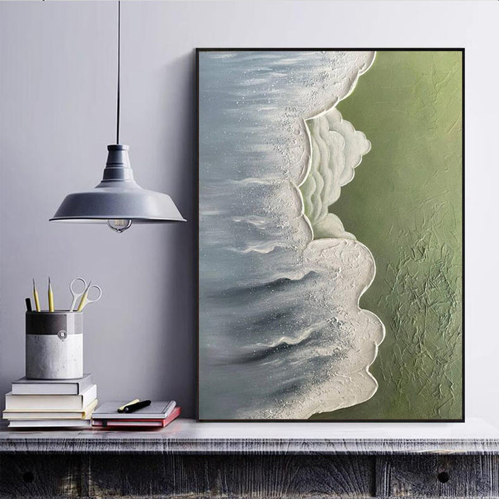 Textured Coastal Waves Canvas Art