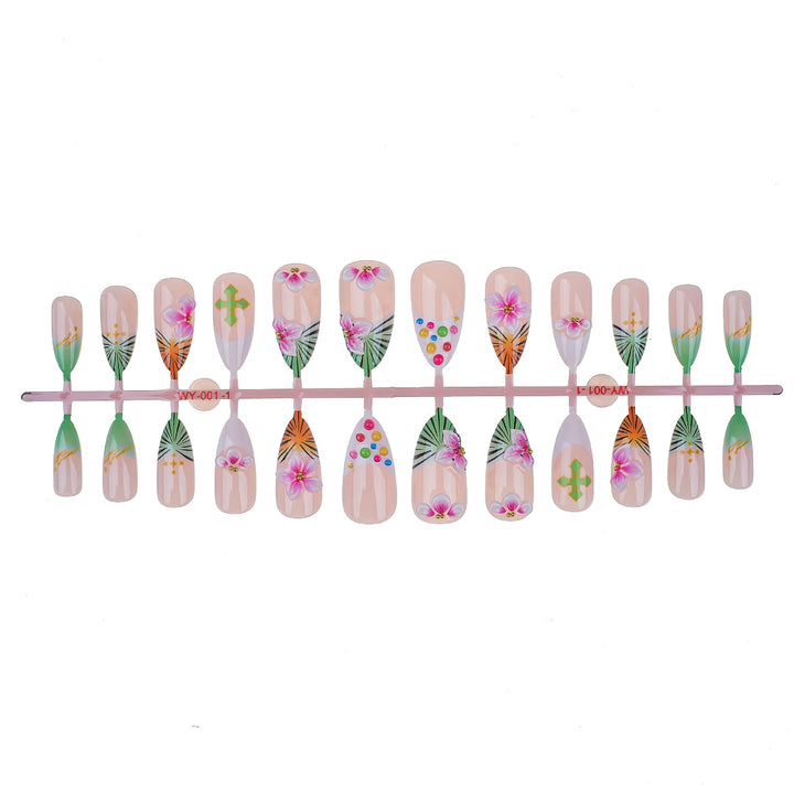 Themed Press-On Nail Art Set Kalsten