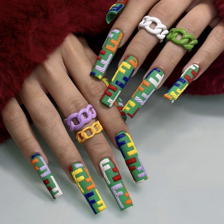 Creative and stylish art nails Kalsten