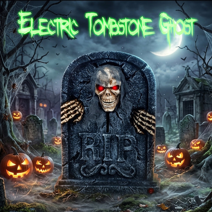 Electric Tombstone Ghost Decoration Kalsten