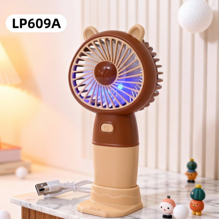 Women Portable Hand Fan in Cute Bear Design Kalsten