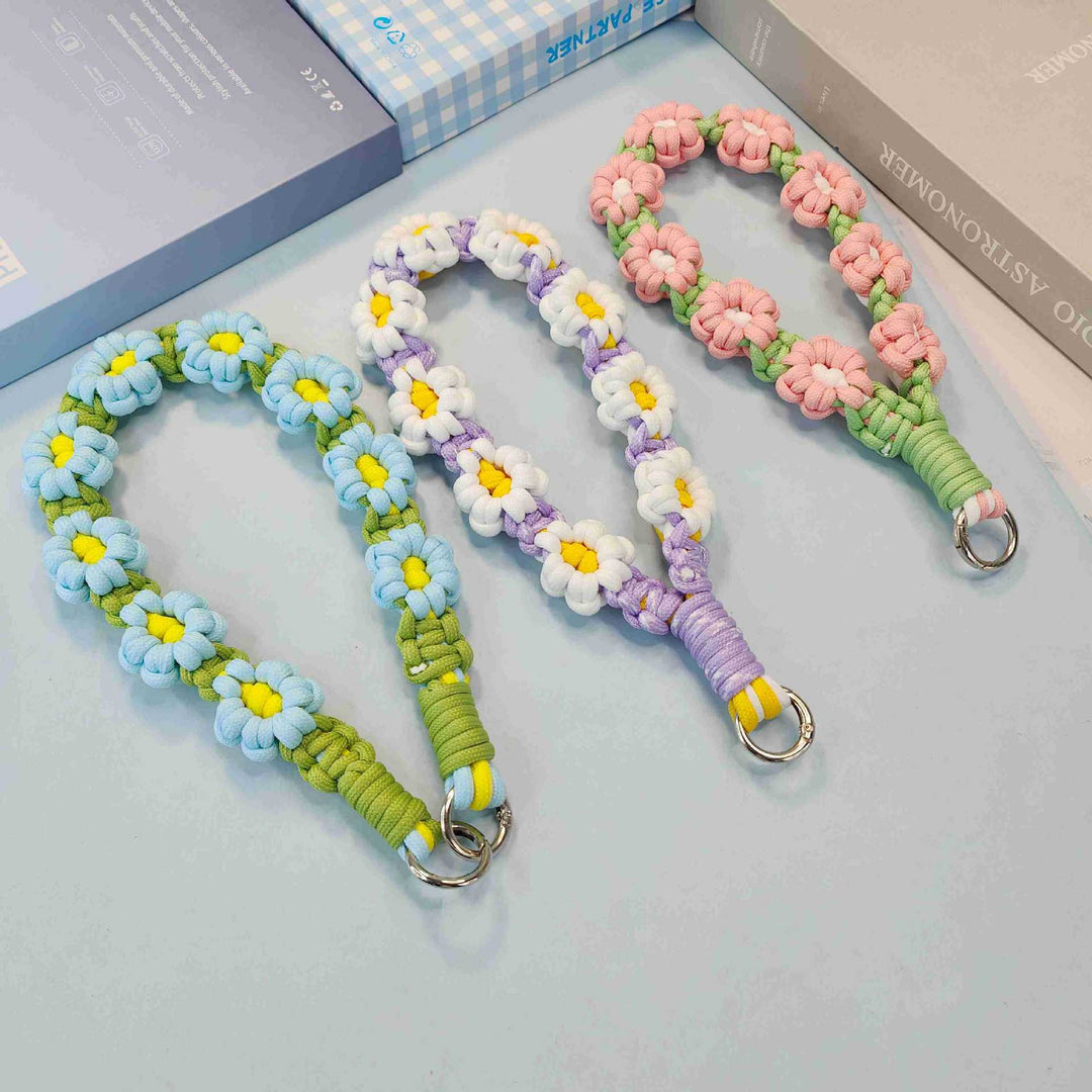Floral Patterned Decorative Keychain Holder Kalsten