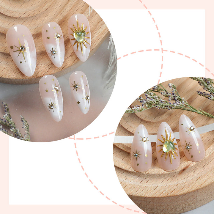 Glamorous Artistic Press-On Nail Set Kalsten