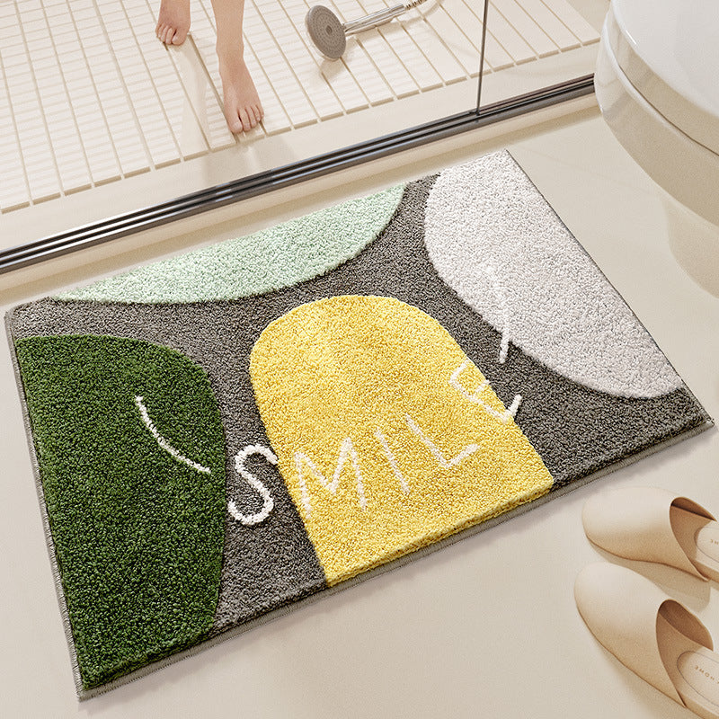 Whimsical Rainbow Bath Mat