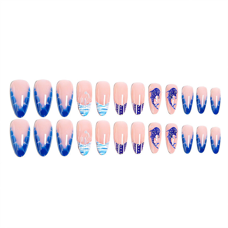 Creative Nail Art Set with Maritime Dolphin Design Kalsten