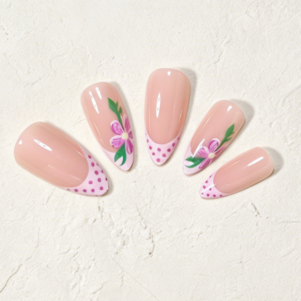 Artistic Floral Design Press-On Nails Kalsten