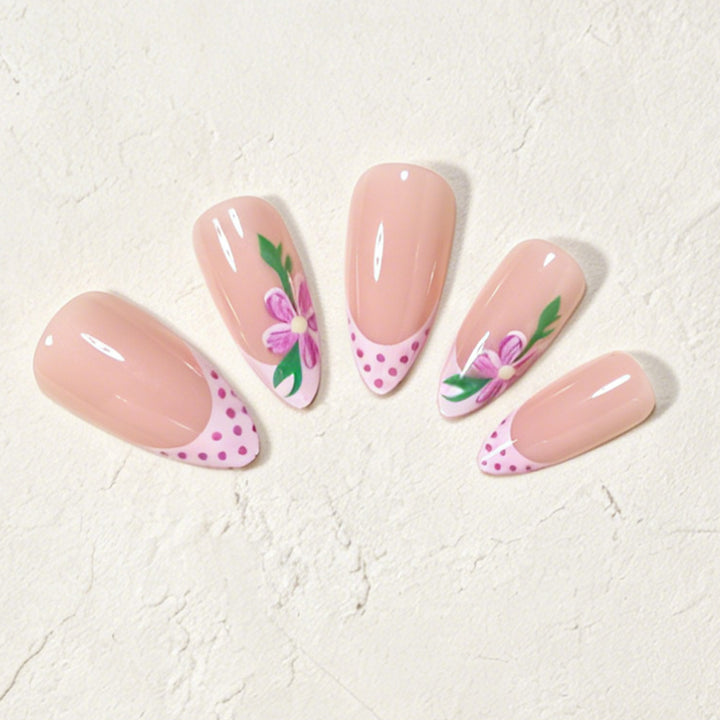 Artistic Floral Design Press-On Nails Kalsten