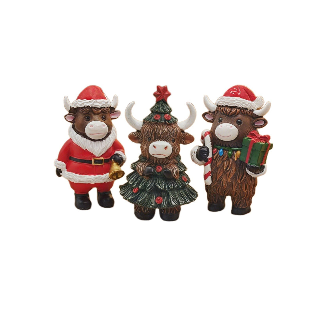 Christmas decoration figure in Highlands cattle design Kalsten