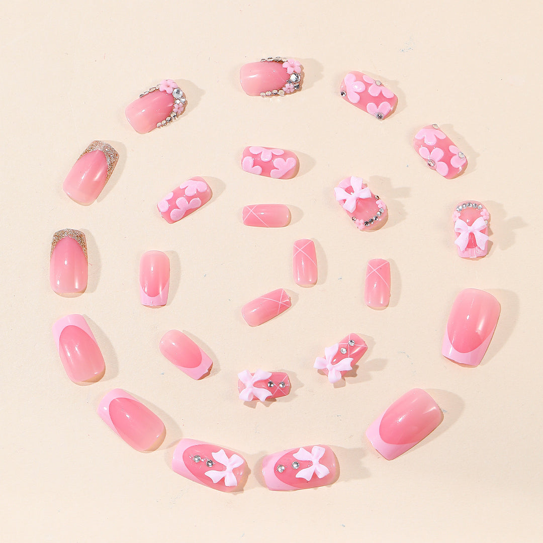 Decorative 3D Floral Acrylic Nail Art Extensions Kalsten