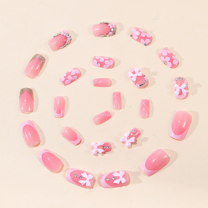 Decorative 3D Floral Acrylic Nail Art Extensions Kalsten