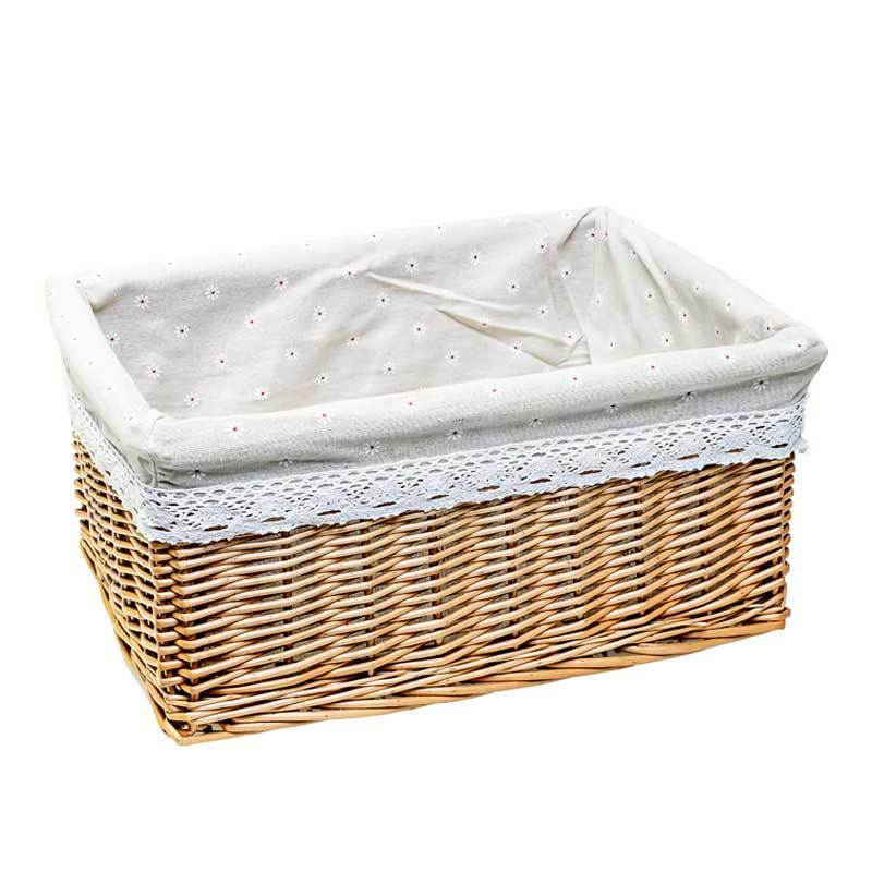 Decorative Woven Storage Basket with Liner Kalsten