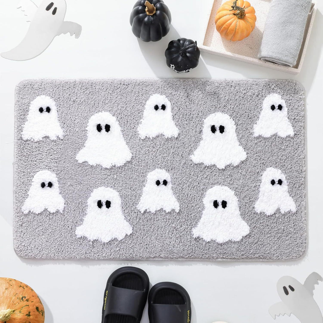 Halloween-Themed Ghost Bath Mat Kalsten