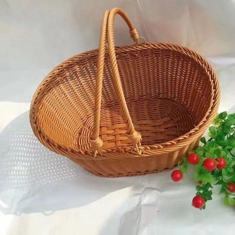 Handcrafted Natural Woven Storage Basket Kalsten