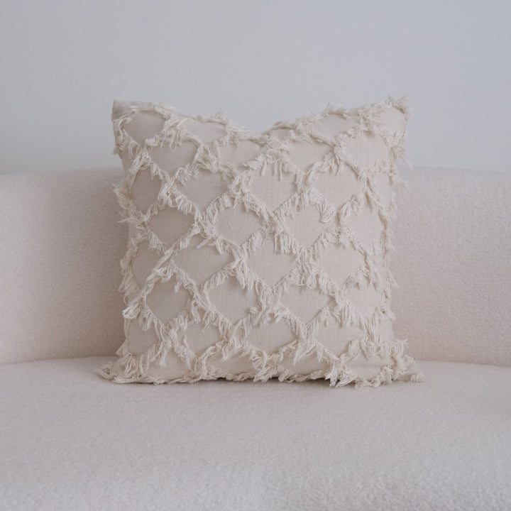 Bohemian Fringe Accent Pillow for Home Decor