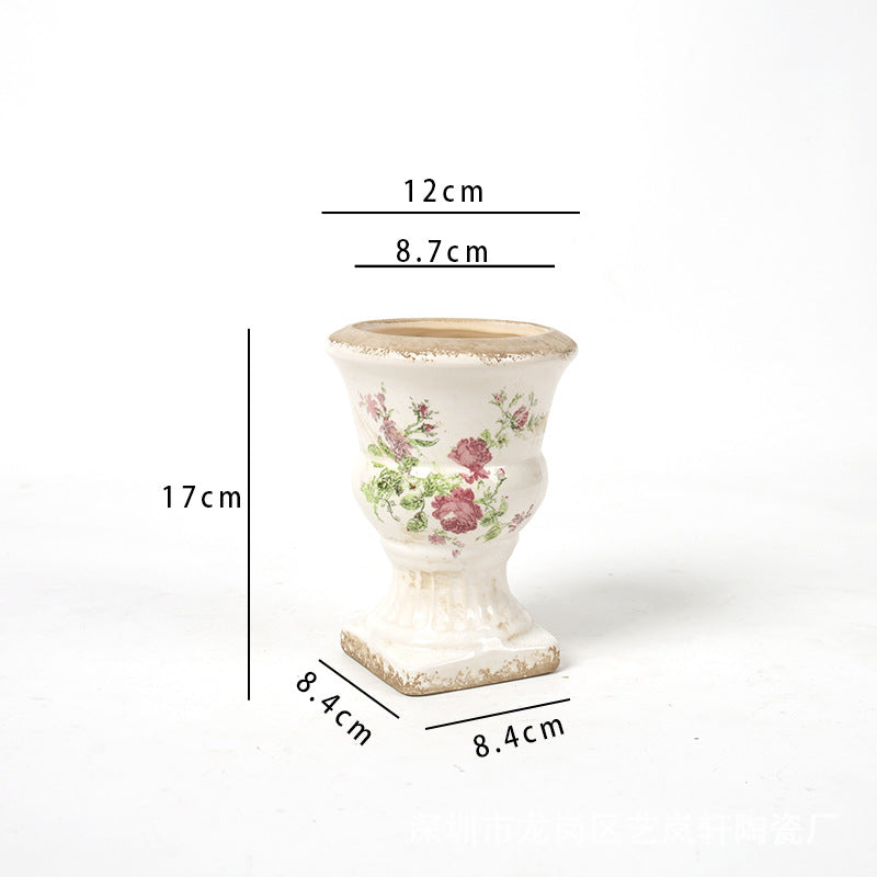Floral Ceramic Planter Kalsten