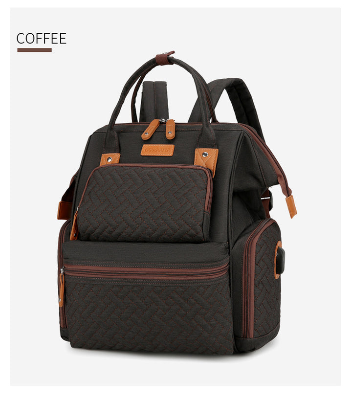 Stylish Multi-Pocket Diaper Backpack Kalsten