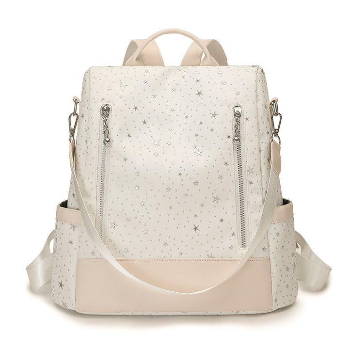 Star Patterned Multi-Pocket Backpack Kalsten