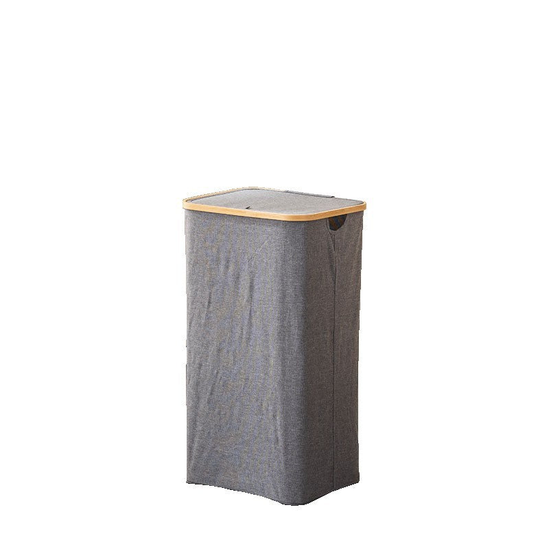 Laundry basket with removable lid and bamboo frame Kalsten