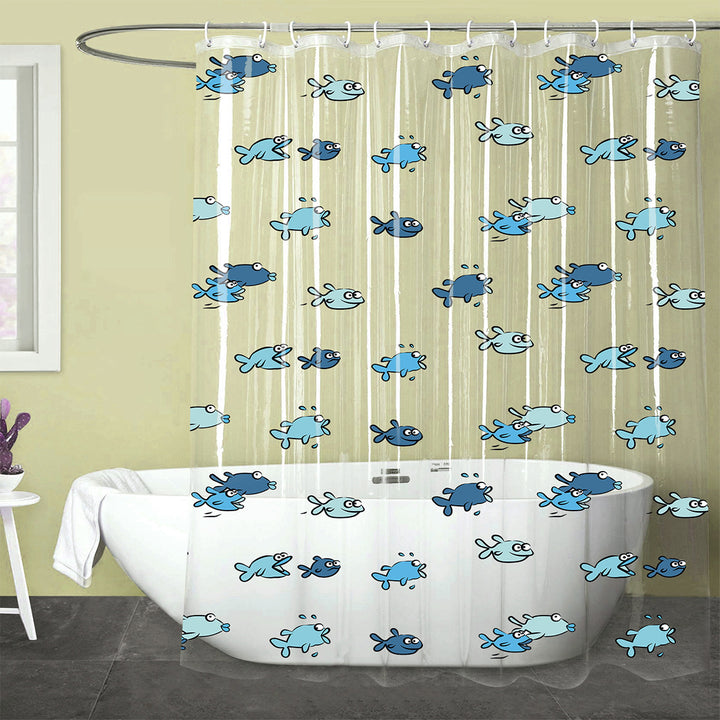 Goldfish Pattern Shower Curtain Kalsten