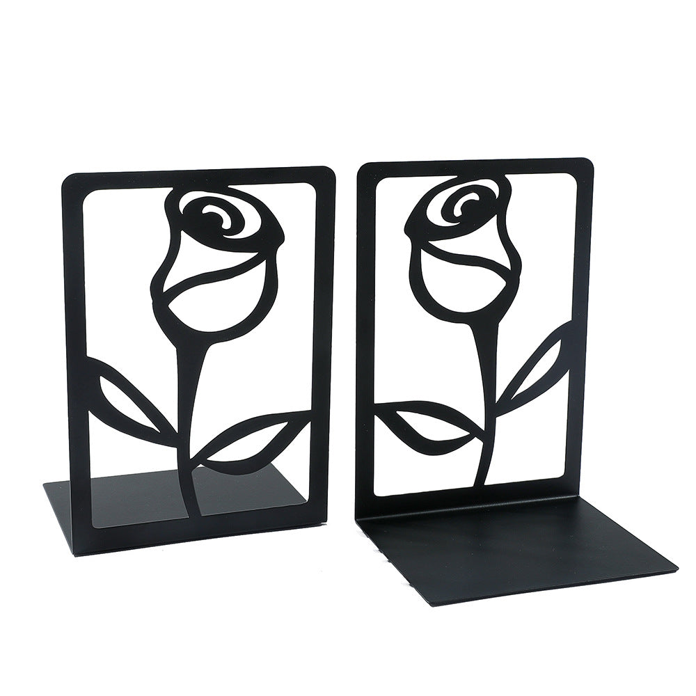 Floral-Inspired Decorative Bookends