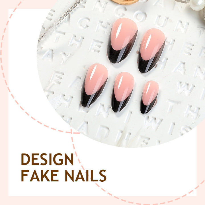 Acrylic Nail Set with Elegant French Tip Design Kalsten