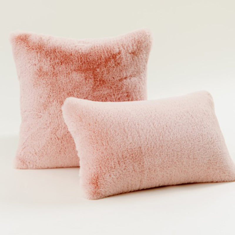 Plush Texture Decorative Pillow