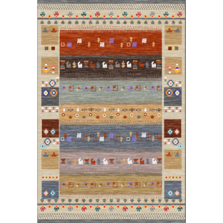 Vintage Floral Patterned Area Rug