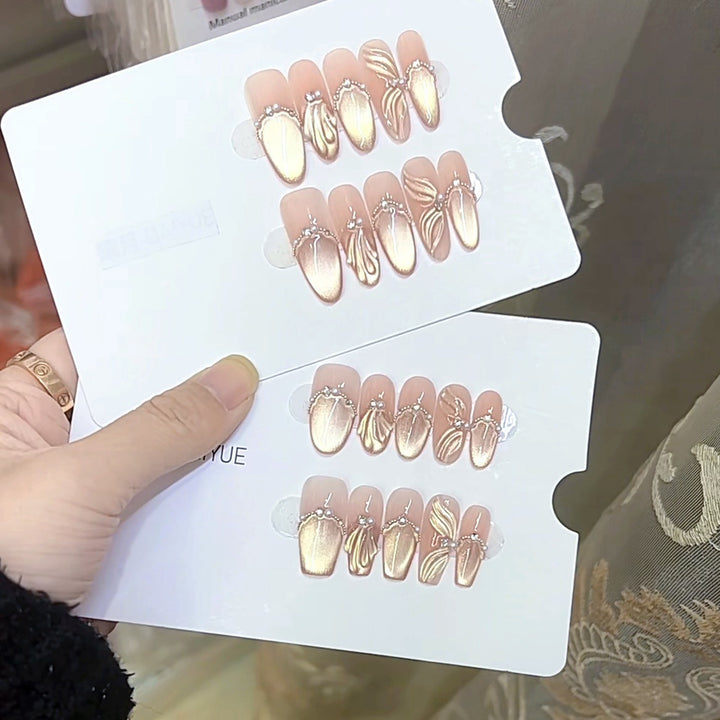Luxurious Decorative Press-On Nail Set Kalsten