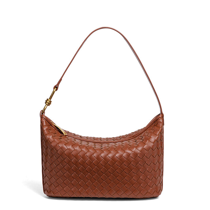 Stylish Woven Leather Handbag Kalsten